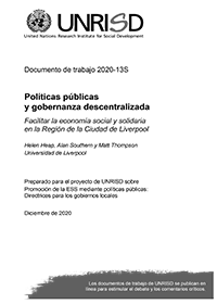 Políticas públicas y gobernanza descentralizada: Facilitar la economía social y solidaria en la Región de la Ciudad de Liverpool